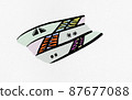 Insect feather-like pattern 87677088
