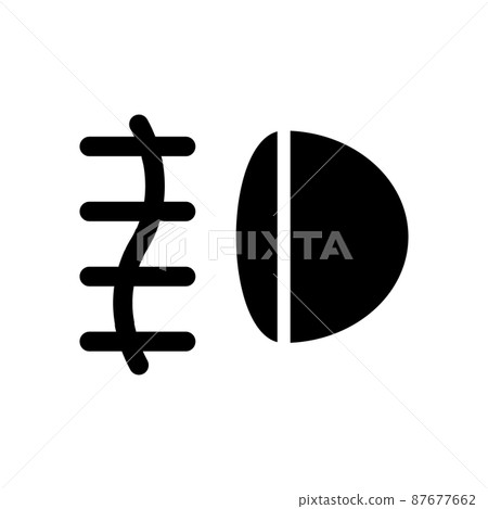 fog lamp icon fog lamp icon 87677662