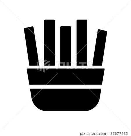 french fries icon 87677885