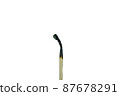 Burnt matchstick isolated on white background 87678291
