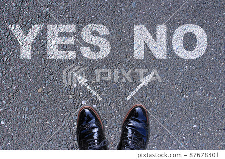 Determine the Yes no option before. Make a decision before Yes and N Determine the Yes no option before. Make a decision before Yes and N 87678301