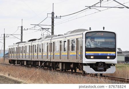 Narita Line Namegawa-Shimosa-Kanzaki JR East 209 series 2100 series C430 formation (Makuhari) 87678824
