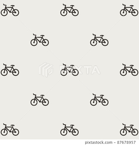 Seamless bicycles pattern. Stylish sporty print 87678957