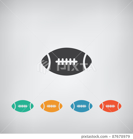 American football ball icon American football ball icon 87678979