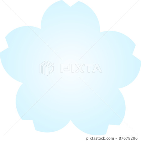 Cherry blossom label light blue 87679296