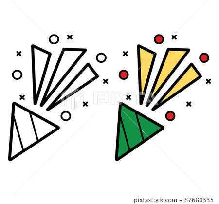 Firework icon on white background, vector illustration 87680335
