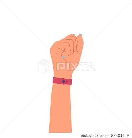 Woman Hand Fist, Protest, Human Rights or Feminist Activist Fight with Discrimination for Freedom and Equality Woman Hand Fist, Protest, Human Rights or Feminist Activist Fight with Discrimination for Freedom and Equality 87683139