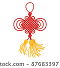 Vector illustration of a traditional China knot 87683397