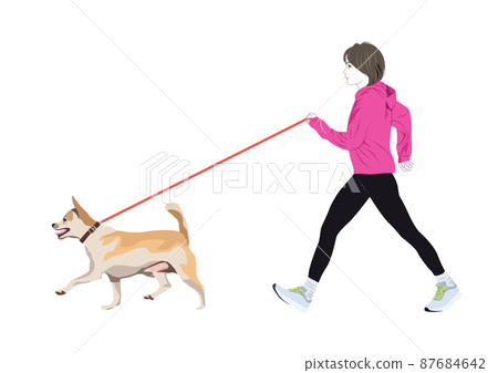 遛狗的女人 87684642