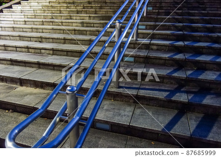 Night park stair railing 87685999