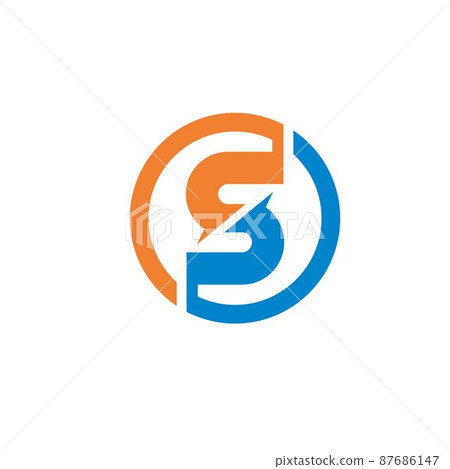 S letter concept design icon vector - Stock Illustration [87686147] - PIXTA