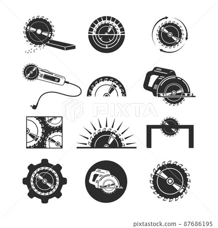 circular saw vector illustration design circular saw vector illustration design 87686195