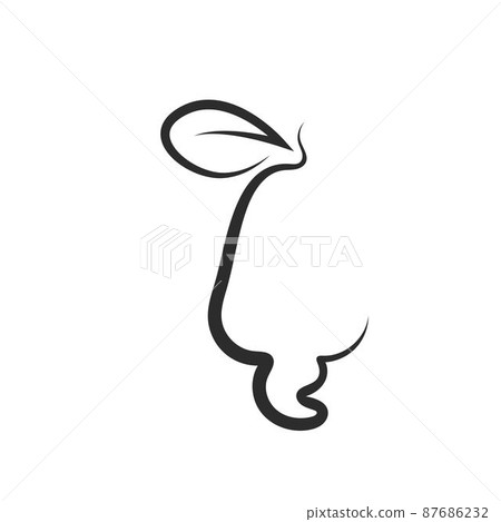 cashew nut vector illustration concept design templatecashew 87686232