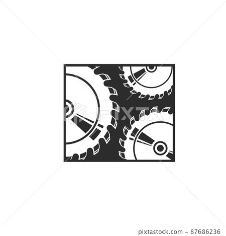 circular saw blade vector illustration design circular saw blade vector illustration design 87686236