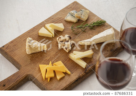 Assorted wine and cheese 87686331