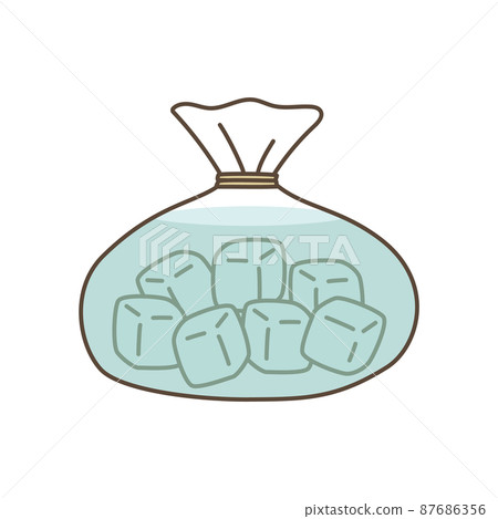 Illustration of ice cubes Illustration of ice cubes 87686356