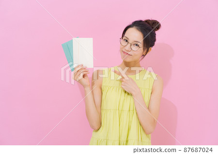 Envelope letter set letter woman 87687024