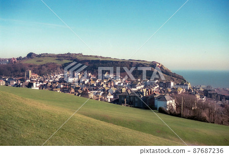 Hastings and Rye Cityscape in Southern England 1990s 87687236
