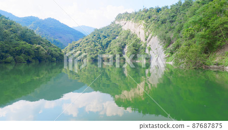 scenary of lake scenary of lake 87687875