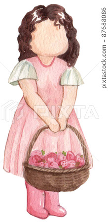 Strawberry harvest and decor watercolor png icon 87688086