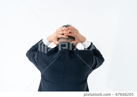 擔心後腦勺的商人 擔心後腦勺的商人 87688205