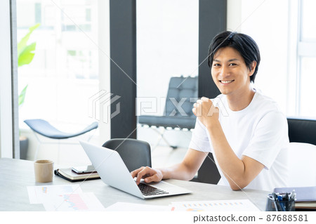 遠程辦公男性生活生活方式休閒 87688581