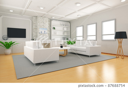 Living room interior 87688754