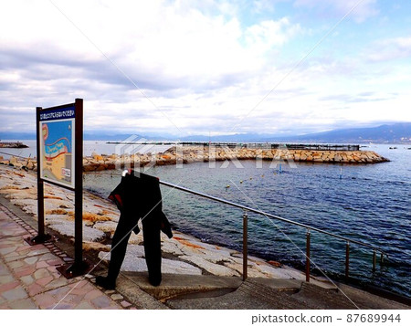 The sea of Izu and the dried diving suit The sea of Izu and the dried diving suit 87689944