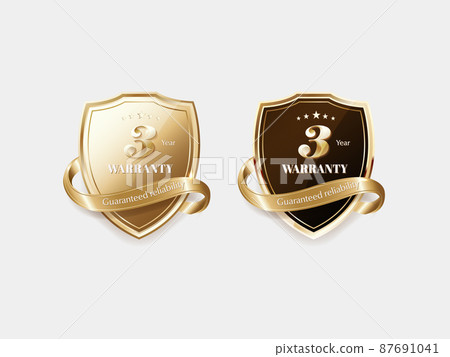 Luxurious gold labels and symbols 87691041