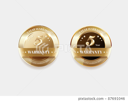 Luxurious gold labels and symbols 87691046