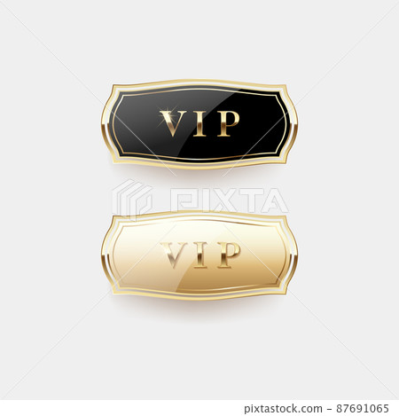 Luxurious gold labels and symbols 87691065