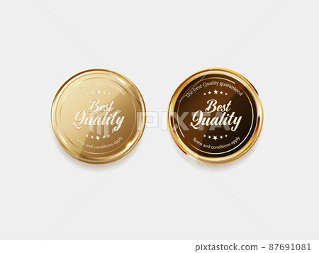 Luxurious gold labels and symbols 87691081