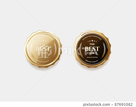 Luxurious gold labels and symbols 87691082