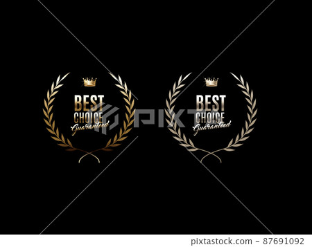 Luxurious gold labels and symbols Luxurious gold labels and symbols 87691092