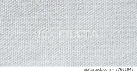 panorama white fabric texture and background 87691942