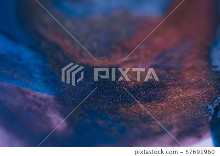 Alcohol ink art. Abstract design. Colorful paint background. Purple blue pink colors blend. Alcohol ink art. Abstract design. Colorful paint background. Purple blue pink colors blend. 87691960