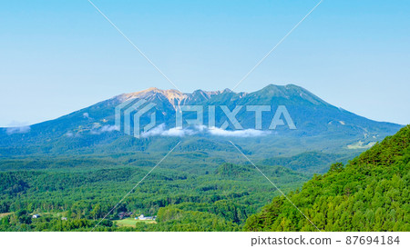 從九藏山口眺望禦嶽山(夏季/早晨) 從九藏山口眺望禦嶽山(夏季/早晨) 87694184
