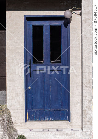 Fashionable blue door door 87694517