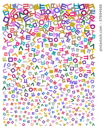 Korean consonant and vowel design source Korean consonant and vowel design source 87694986