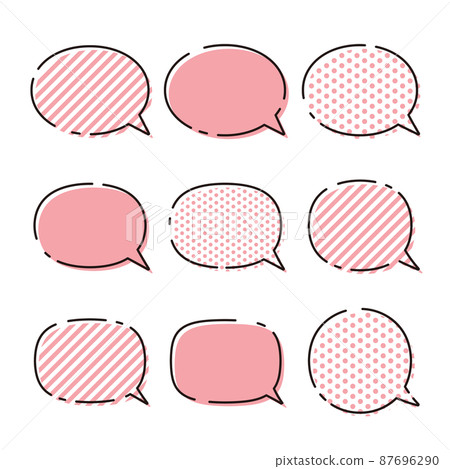 A set of various rounded balloons 87696290