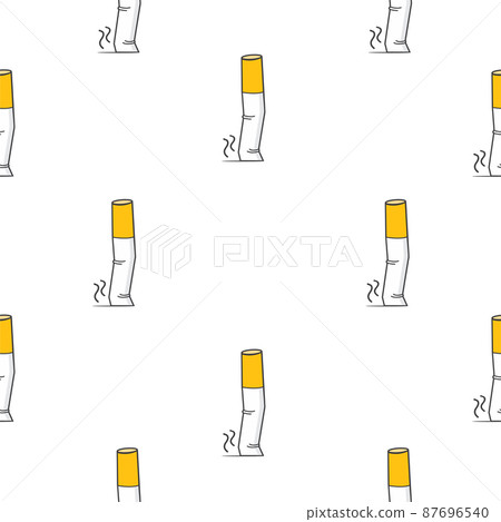 Stop Smoking Cigarette butt seamless pattern 87696540