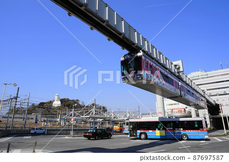 March 1335 Ofuna Kannon and Ofuna Station / Shonan Monorail March 1335 Ofuna Kannon and Ofuna Station / Shonan Monorail 87697587