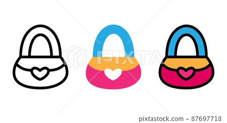 crossbody bag icon set 87697718