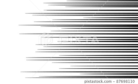 黑色平行線卡通效果線矢量素材 87698110