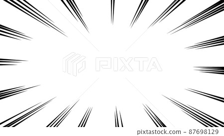 Black concentrated line vector frame material 87698129