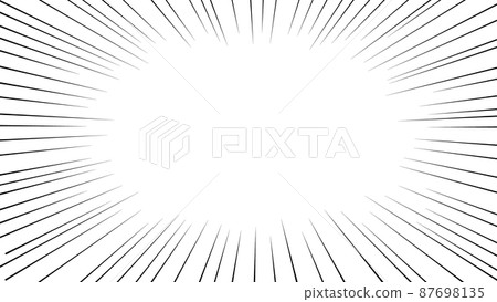 Black concentrated line vector frame material 87698135