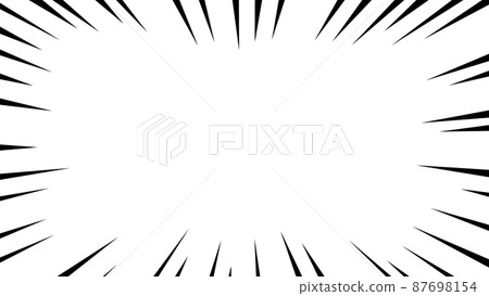 Black concentrated line vector frame material 87698154
