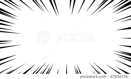 Black concentrated line vector frame material Black concentrated line vector frame material 87698156