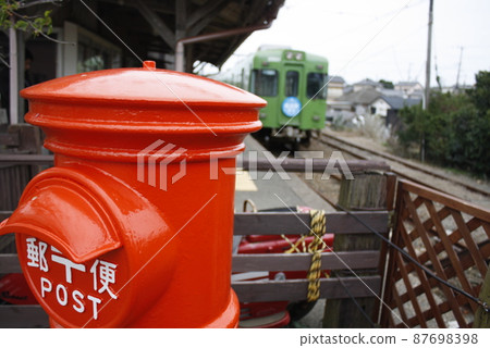 銚子電鐵東川站前復古圓形郵箱 87698398