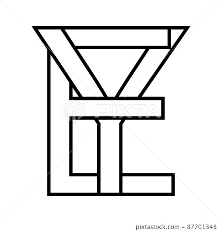 Logo sign, ey ye icon nft, ey interlaced letters e y Logo sign, ey ye icon nft, ey interlaced letters e y 87701348